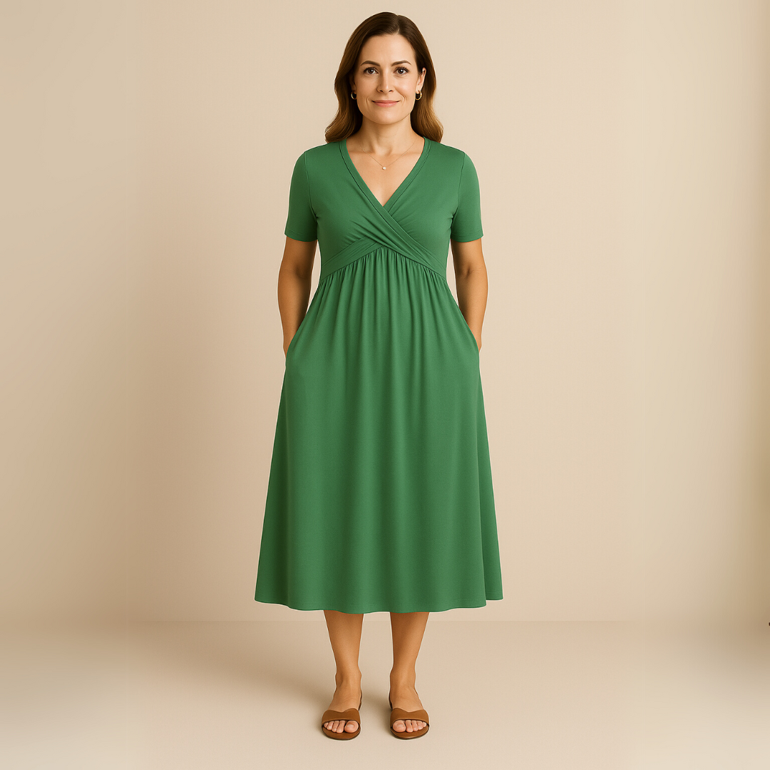 Kinga | Elegancka sukienka zakrywająca brzuch