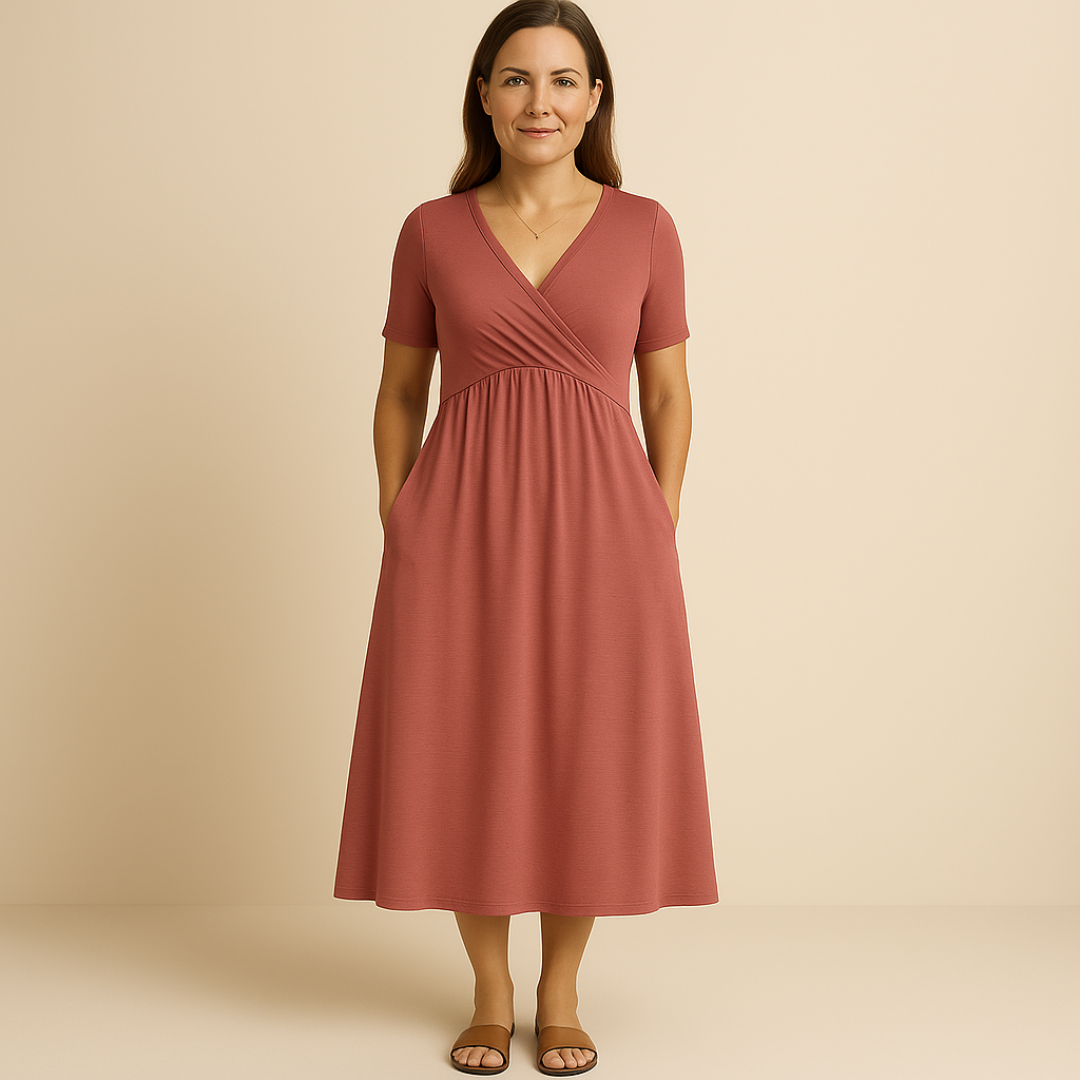 Kinga | Elegancka sukienka zakrywająca brzuch