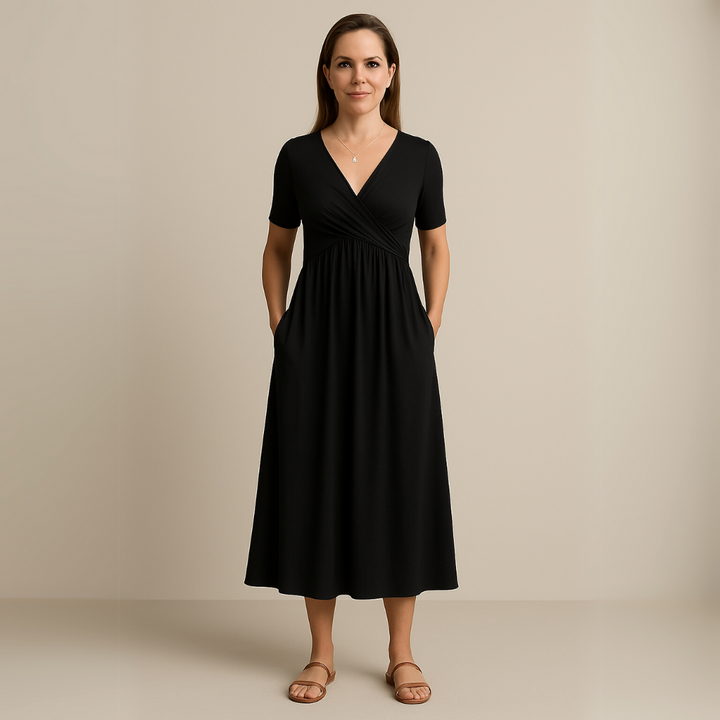 Kinga | Elegancka sukienka zakrywająca brzuch