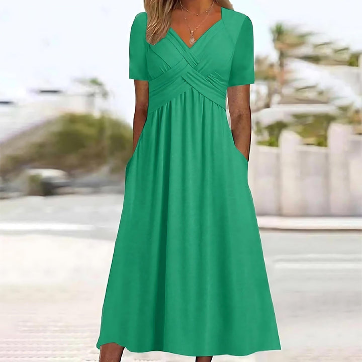 Amalia | Elegancka sukienka zakrywająca brzuch