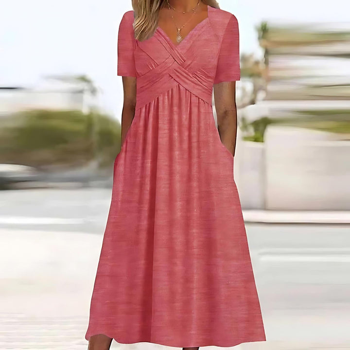 Amalia | Elegancka sukienka zakrywająca brzuch