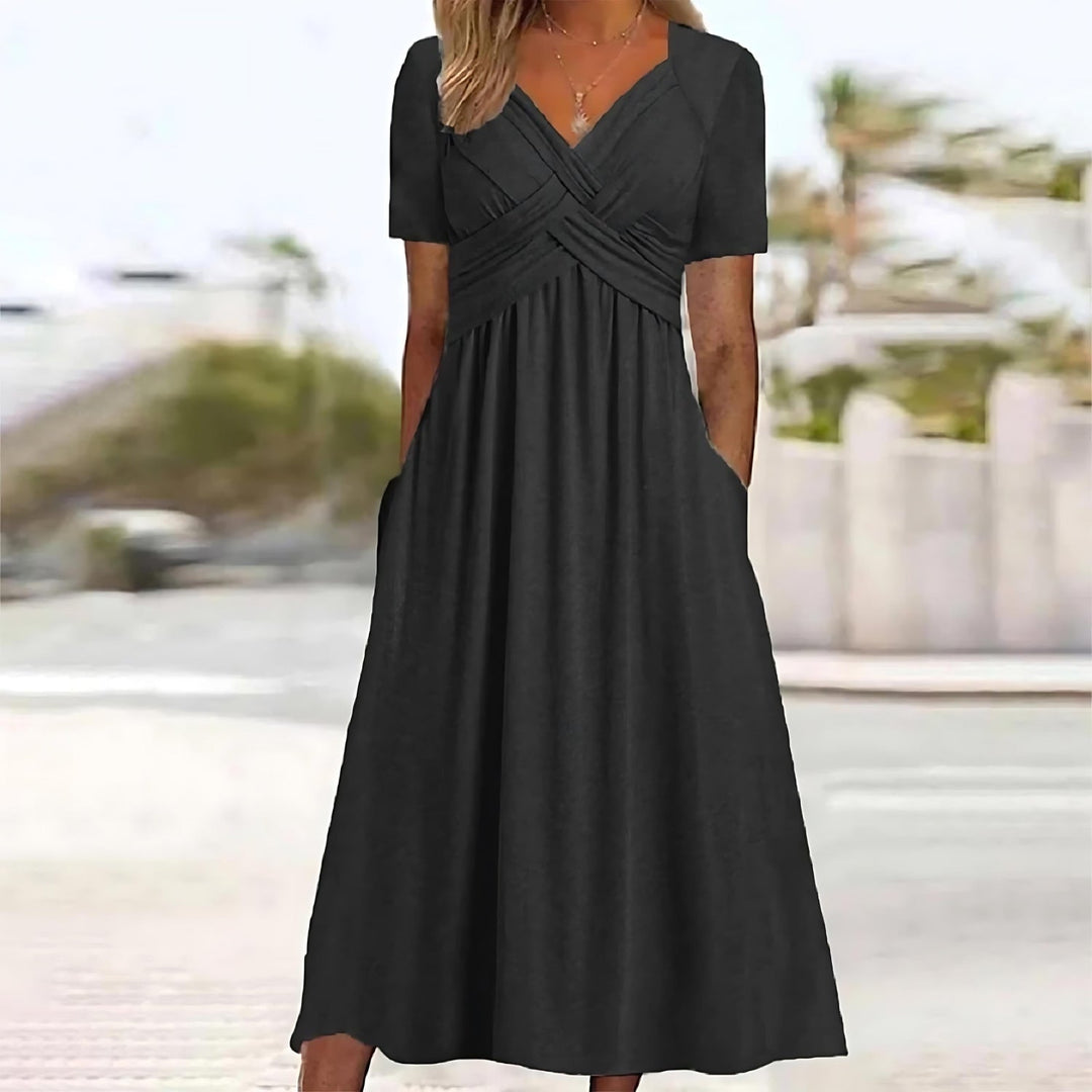 Amalia | Elegancka sukienka zakrywająca brzuch