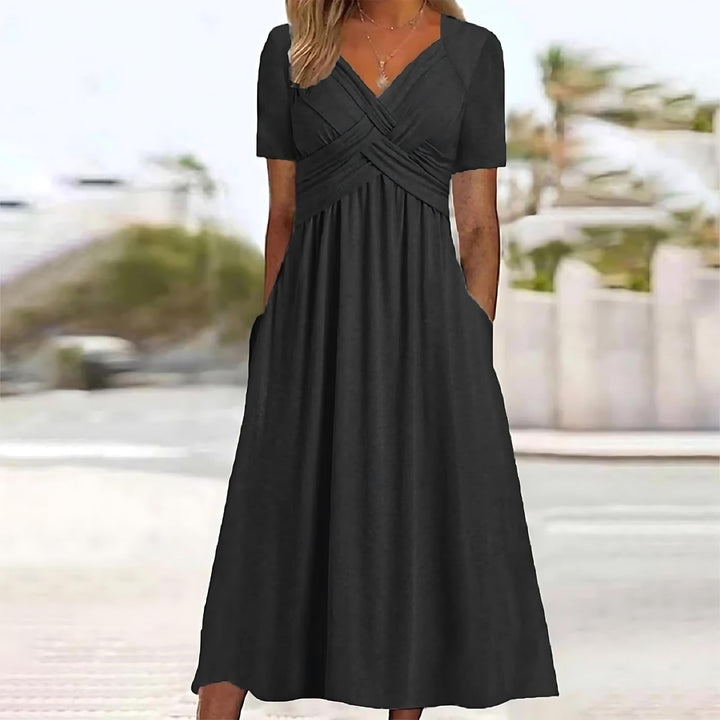 Amalia | Elegancka sukienka zakrywająca brzuch